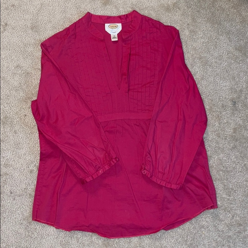Talbots Stretch Pink Blouse